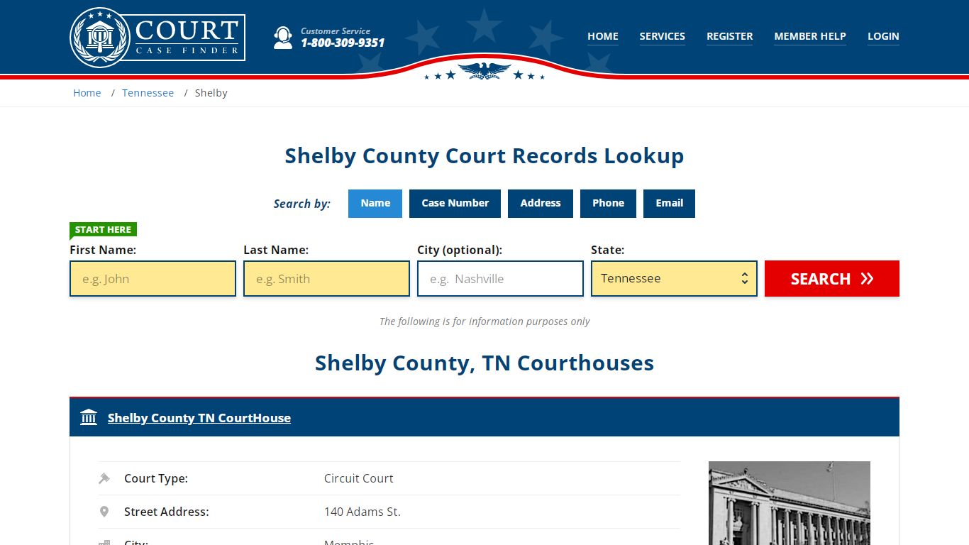Shelby County Court Records | TN Case Lookup